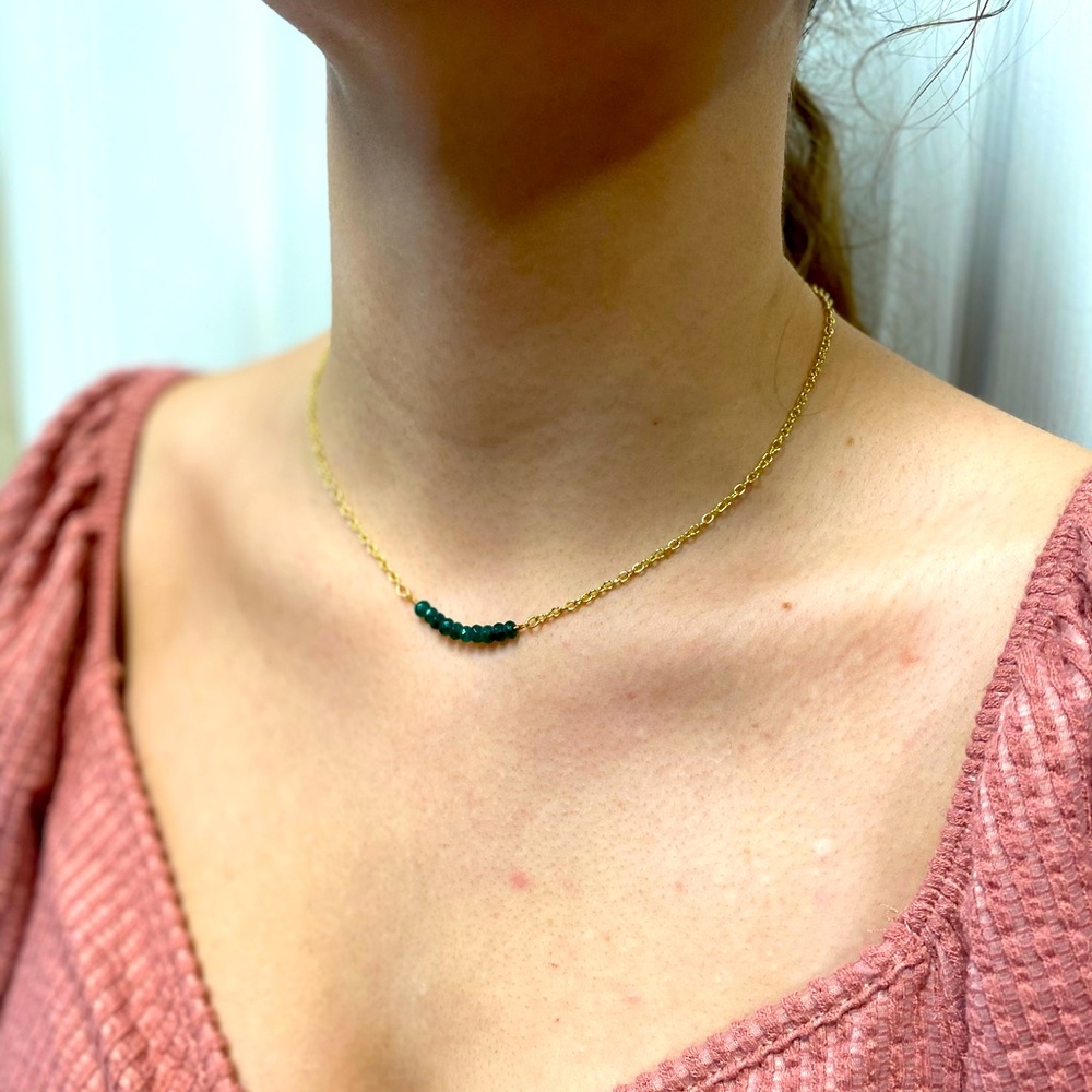 Green onyx necklace